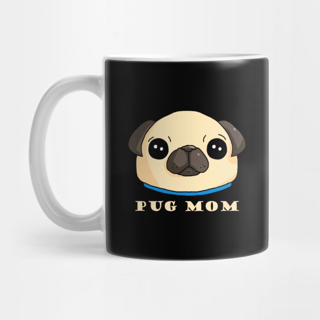 Pug Mom dark by karutees